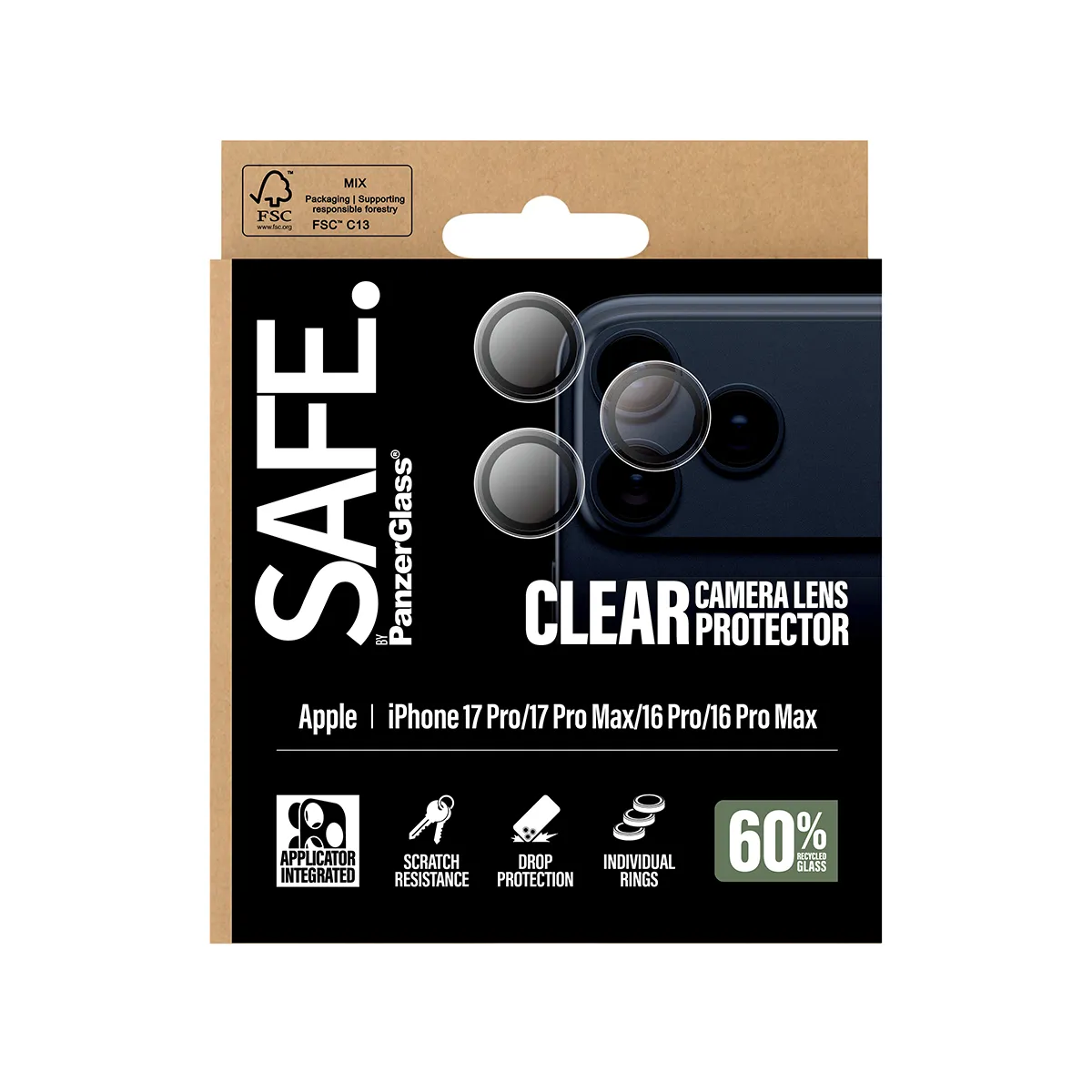 Panzerglass Safe iPhone 17 Pro Max - linsskydd