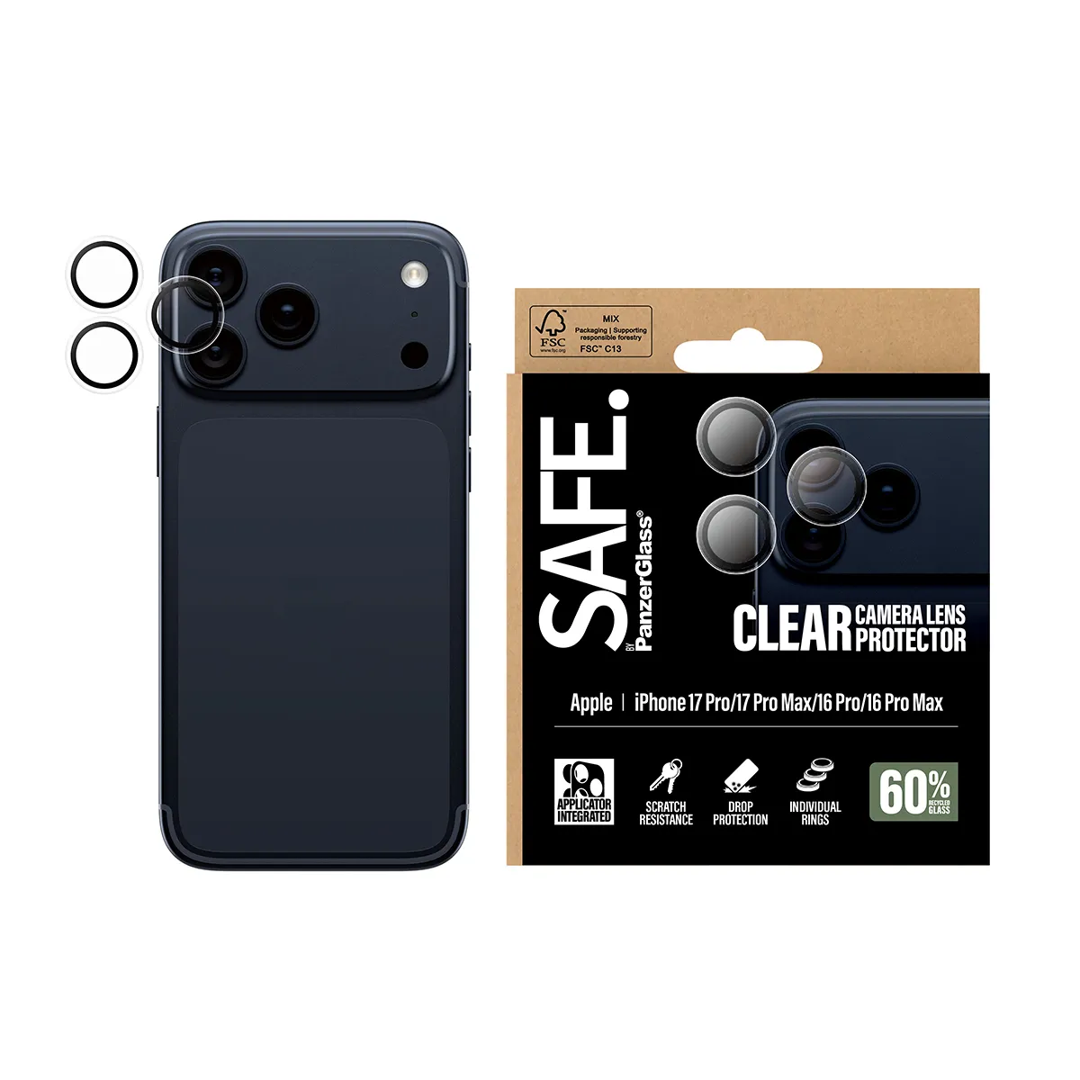 Panzerglass Safe iPhone 17 Pro Max - linsskydd