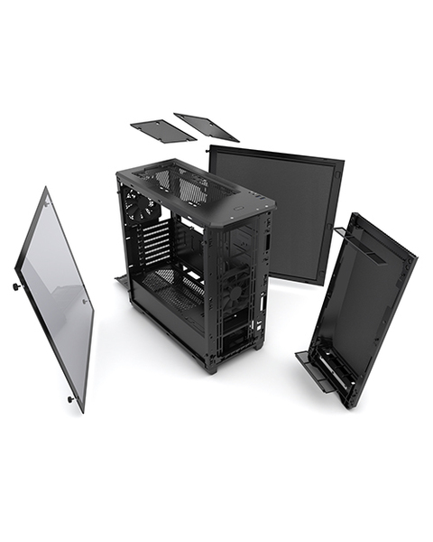 Phanteks Eclipse P400S Mid Tower Silent Case.Tempered Glass. Satin Black