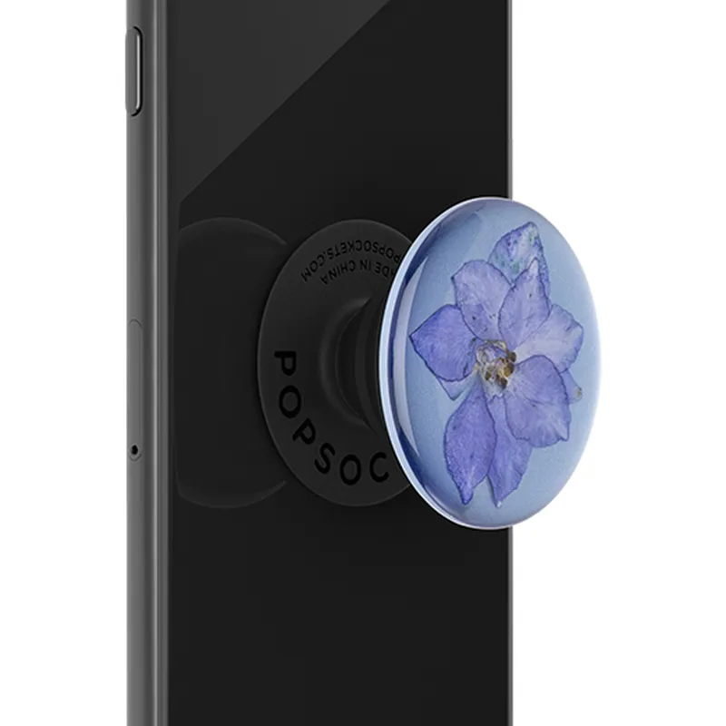 POPSOCKETS Pressed Flower Larkspur Avtagbart Grip med St&auml;llfunktion Premium