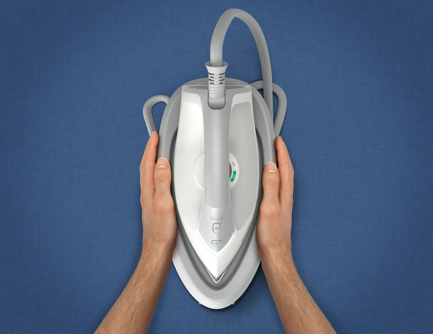 Philips 2000 Series PSG2000/80 Steam Generator Iron, 2400W, 6 bar, 1.4L, Grey/White