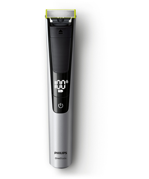 PHILIPS OneBlade Pro 90 min run time/1 hour charging Li-Ion 14 length setting precision trimmer 0.4 - 10mm LCD display w/ battery
