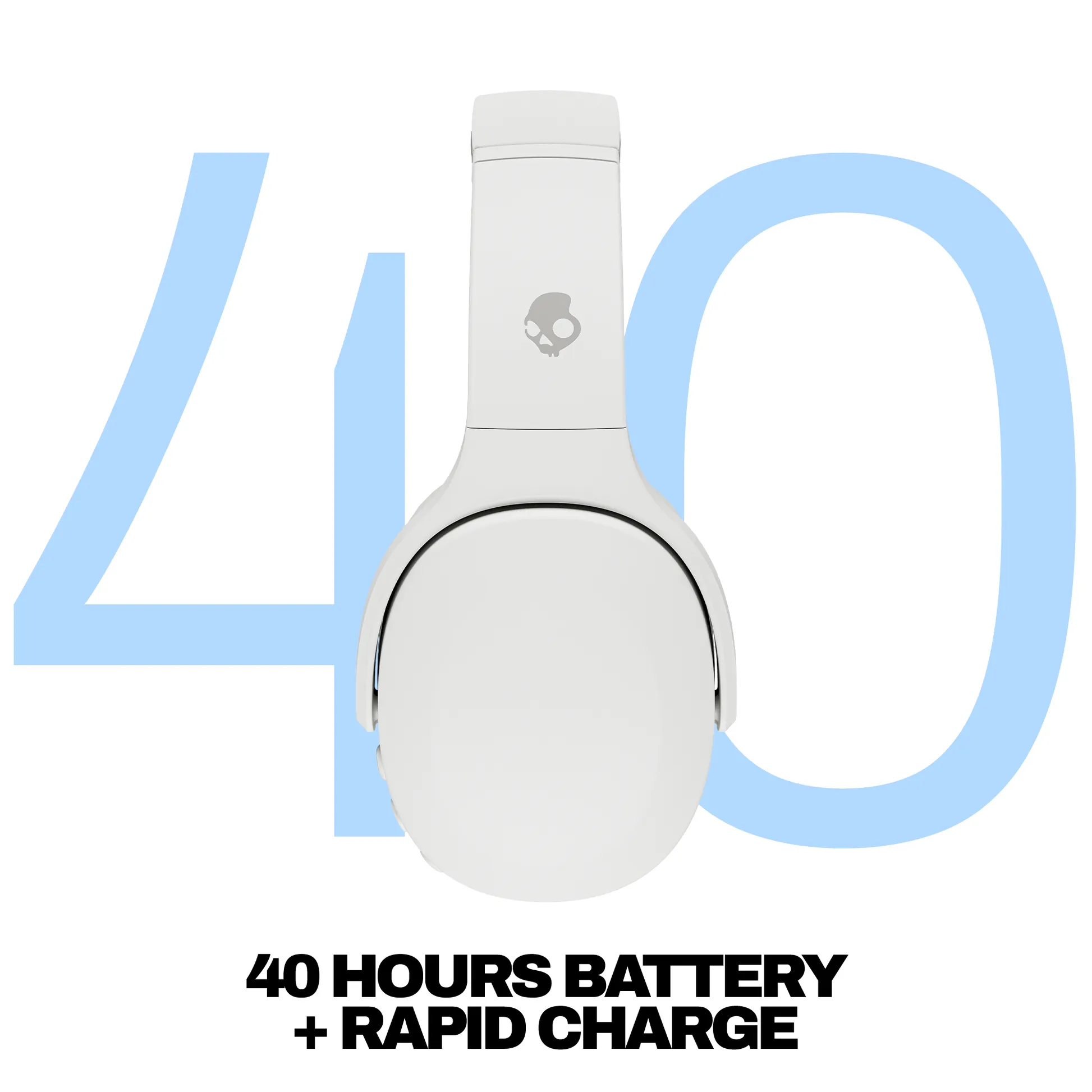 Skullcandy Crusher Evo Wireless Over-ear Headphones, Bone