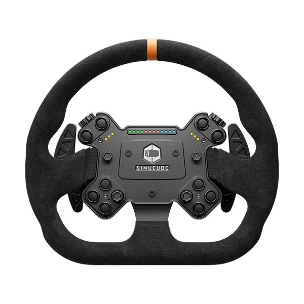 SIMUCUBE Valo GT-23 SC3 Leather Sim Racing-ratt (320 mm) - Svart