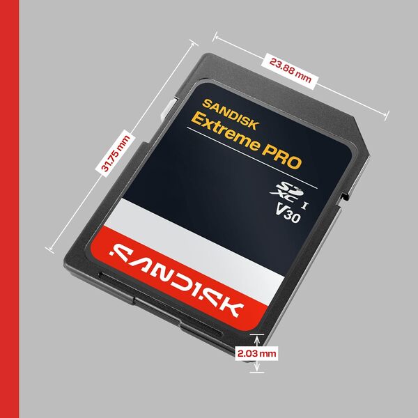 SanDisk Extreme Plus 256 GB SDXC UHS-I U3 V30 kort