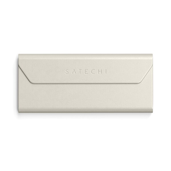 Satechi FindAll glas&ouml;gonfodral i vegansk l&auml;der - tracker, Sand