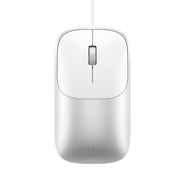 Satechi Slim LX tr&aring;dbunden mus, silver