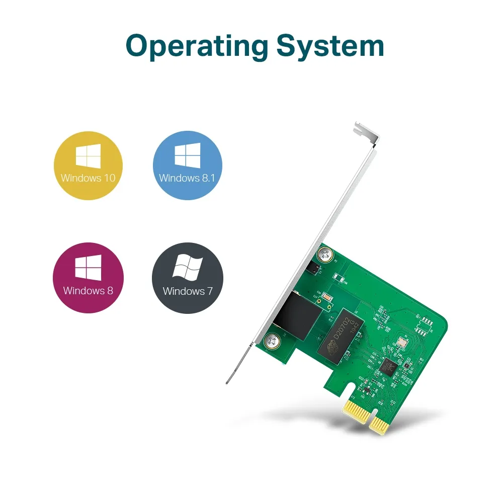 TP-Link PCI-Express network interface card, 10/100/1000 Mbps