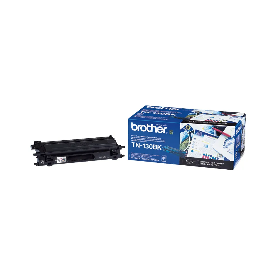 Brother TN130BK toner cartridge, Black Brother TN130BK toner cartridge, Black