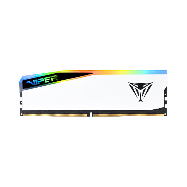 Patriot Viper Elite 5 RGB 16 Gt (1 x 16 Gt) DDR5 6000 MHz, CL30 -muisti, valkoinen (XMP/EXPO)