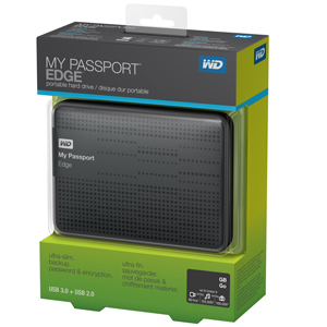 WD My Passport Edge WDBK6Z5000ATT - Kiintolevyasema - 500 Gt - ulkoinen ( kannettava ) - USB 3.0