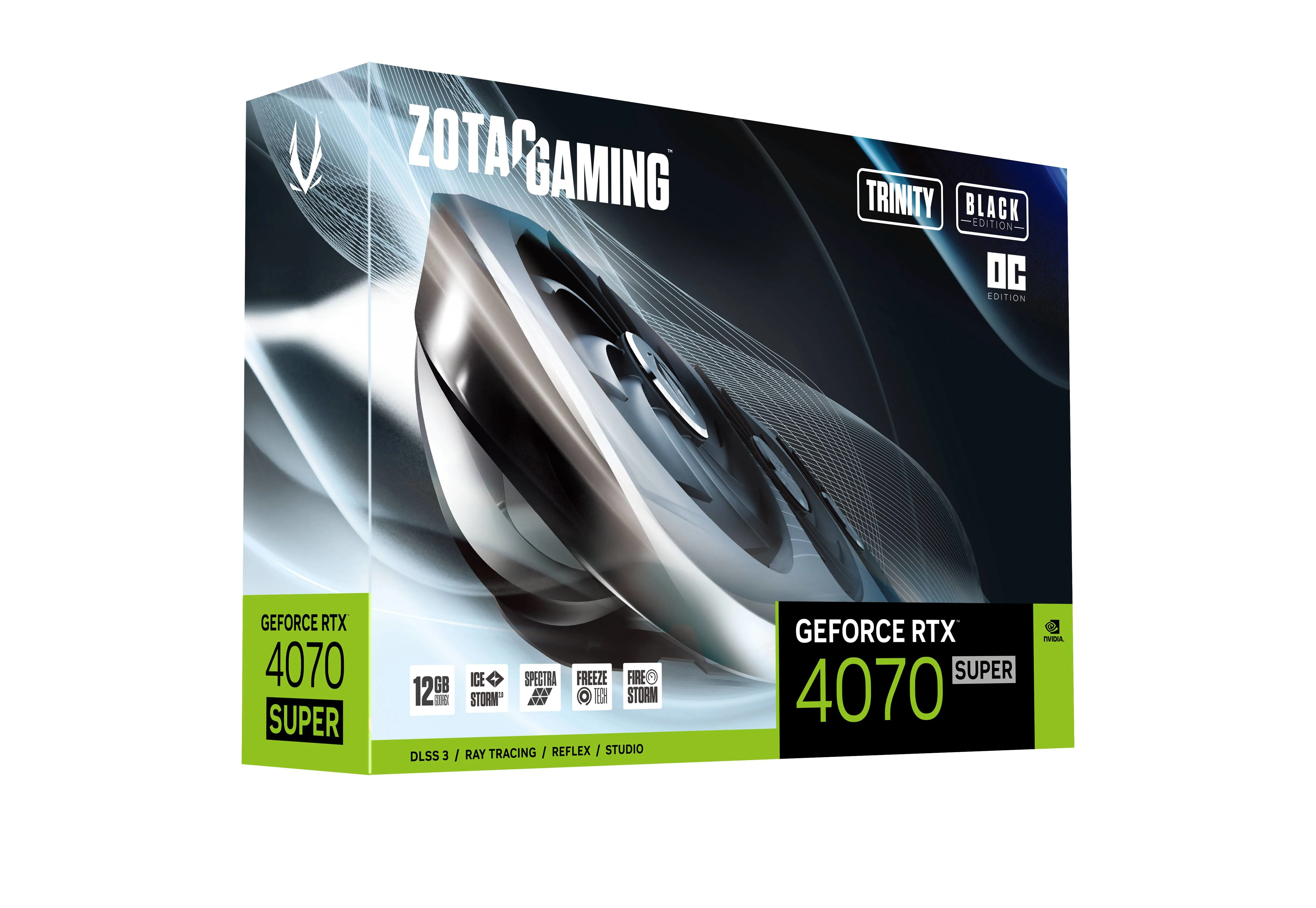 Zotac GeForce RTX 4070 SUPER Trinity OC 12 Gt -näytönohjain