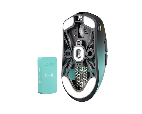 Lamzu Maya X 8K Aimlabs Edition Wireless Gaming Mouse, Green