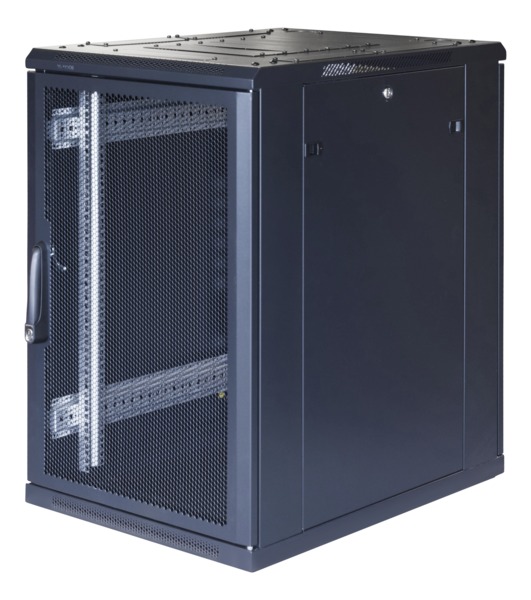 TOTEN System G, 19&quot; golvsk&aring;p, 18U, 600x800, perforerad d&ouml;rr fram, perf