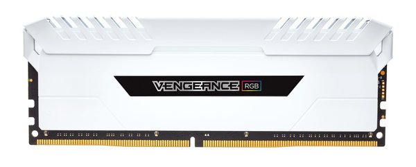 Corsair Vengeance RGB 16 Gt (2 x 8 Gt) DDR4 3000 MHz, CL16 -muisti, Valkoinen