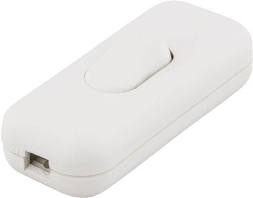 DELTACO maadoittamaton katkaisija verkkokaapeleille, valkoinen