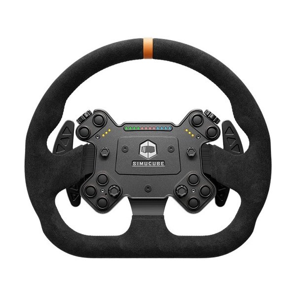 SIMUCUBE Valo GT-23 SC3 Leather Sim Racing -ohjauspy&ouml;r&auml; (320 mm) - Musta