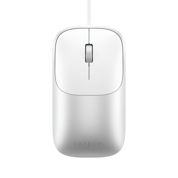 Satechi Slim LX Wired Mouse, Silver