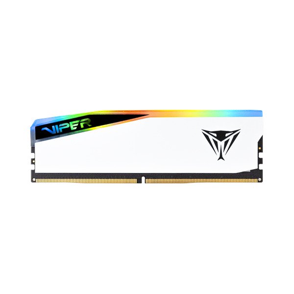 Patriot Viper Elite 5 RGB 16 Gt (1 x 16 Gt) DDR5 6000 MHz, CL30 -muisti, valkoinen (XMP/EXPO)