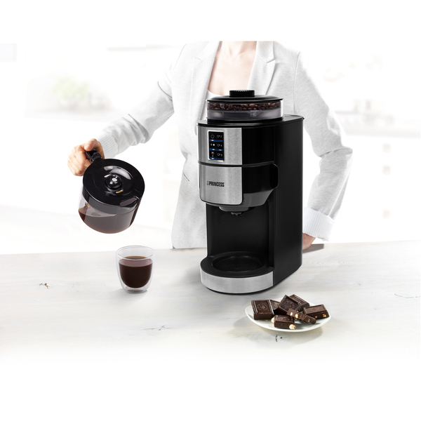 Princess Grind and Brew Compact Deluce - coffee maker, black