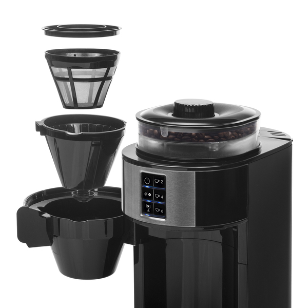 Princess Grind and Brew Compact Deluce - coffee maker, black