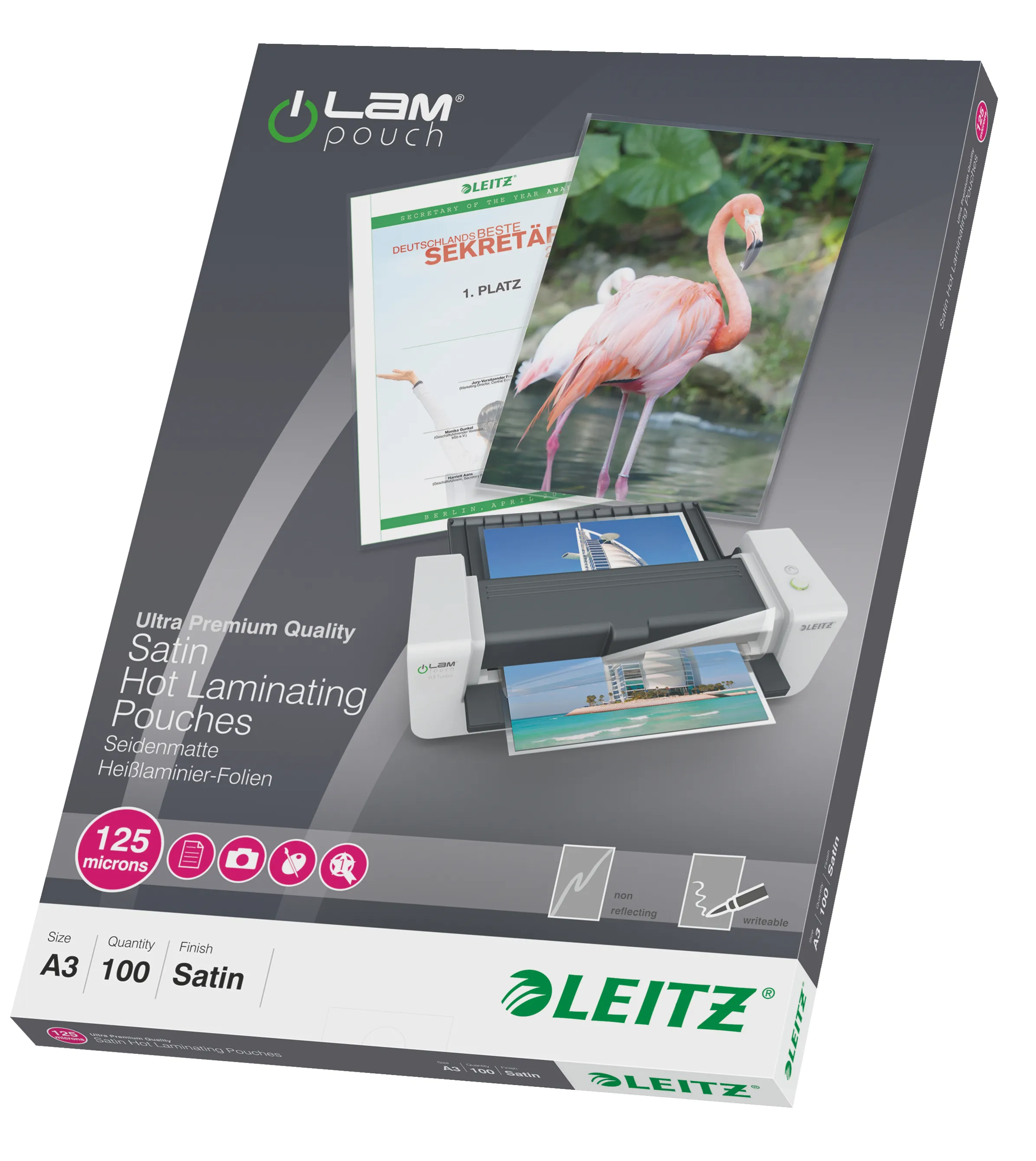 Leitz lamination pouch matt A3 125 mic. (100)