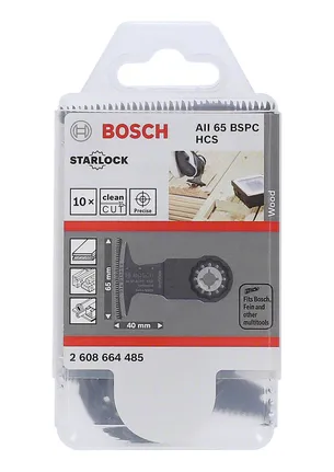 Bosch HCS plunge saw blade AII 65 BSPC Hardwood (10 pieces)