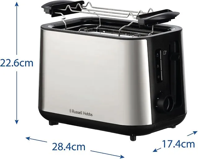 Russell Hobbs Heaton - br&ouml;drost, 2 skivor, rostfri st&aring;l