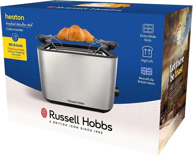 Russell Hobbs Heaton - br&ouml;drost, 2 skivor, rostfri st&aring;l