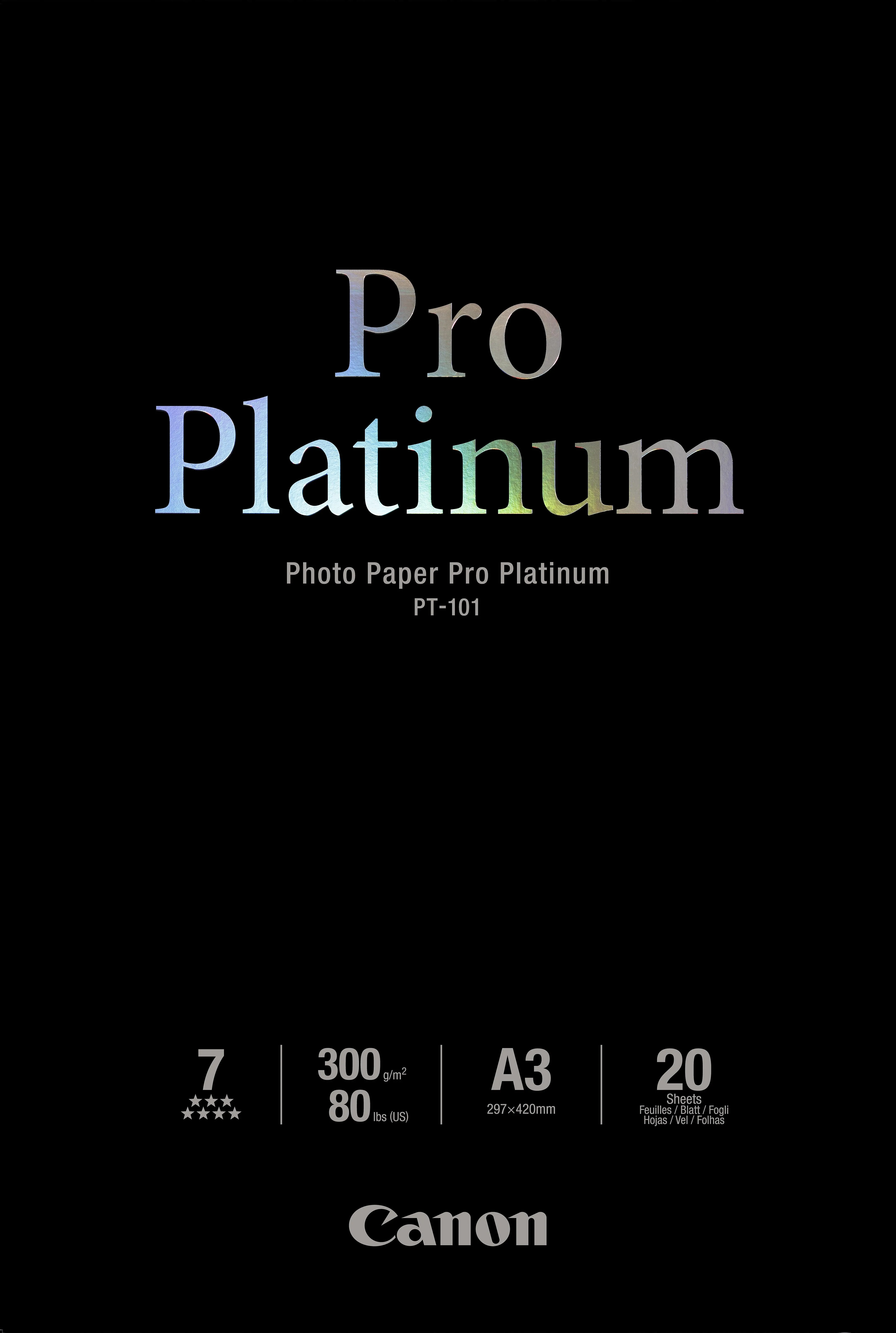 A3 Photo Paper Pro Platinum 300g (20)