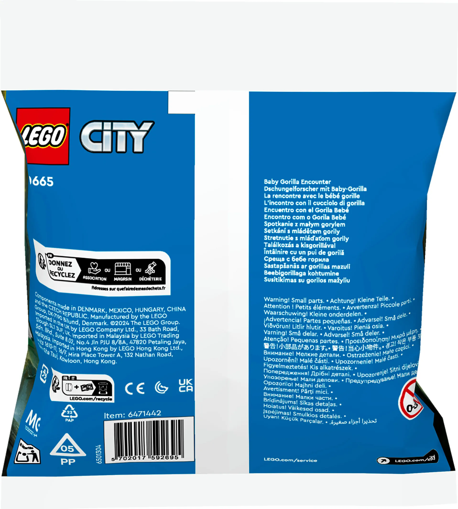 LEGO City M&ouml;te med en gorillabebis 30665
