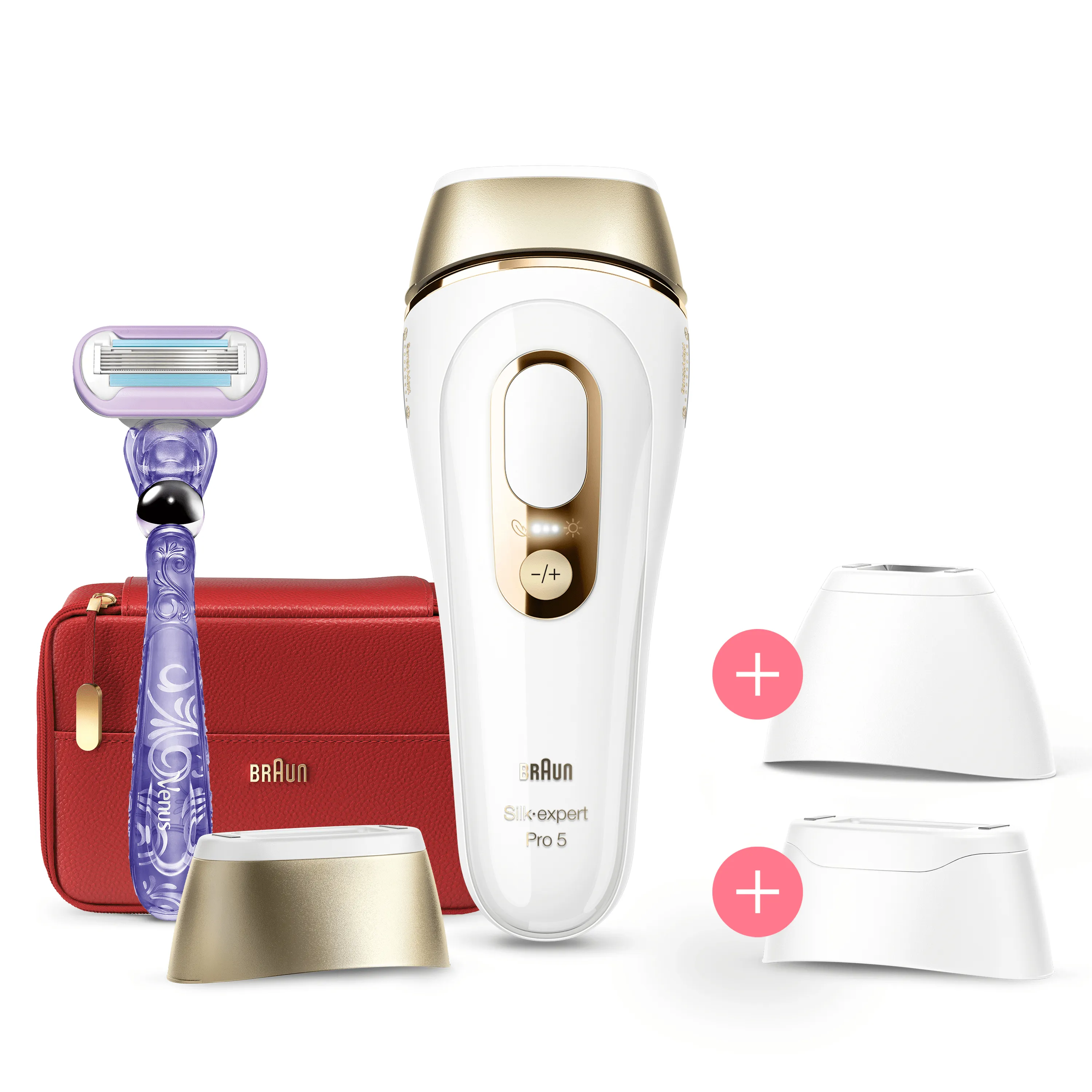 Braun Silk-expert Pro 5 Hair Removal Device, Gold, White