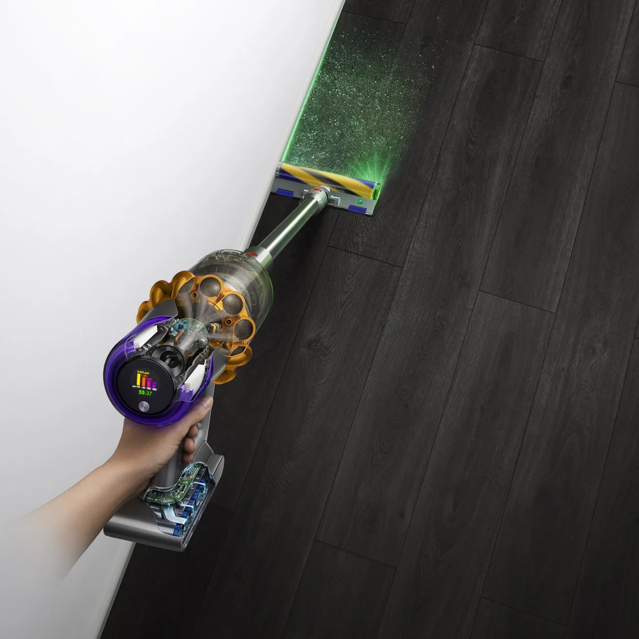 Dyson V15 Detect Absolute (2023) - handdammsugare, gul/gr&aring;