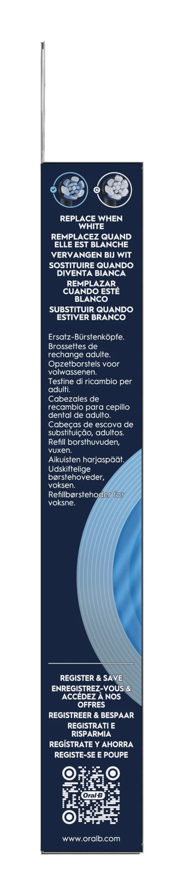 Oral-B iO Ultimate Clean 3 st ers&auml;ttningsborsthuvuden, Svart