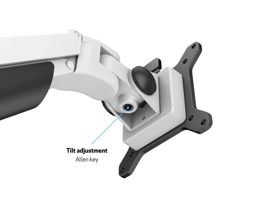 Multibrackets M VESA Gas Lift Arm Single HD, -monitor arm, white, 15&quot;-32&quot;, 21kg