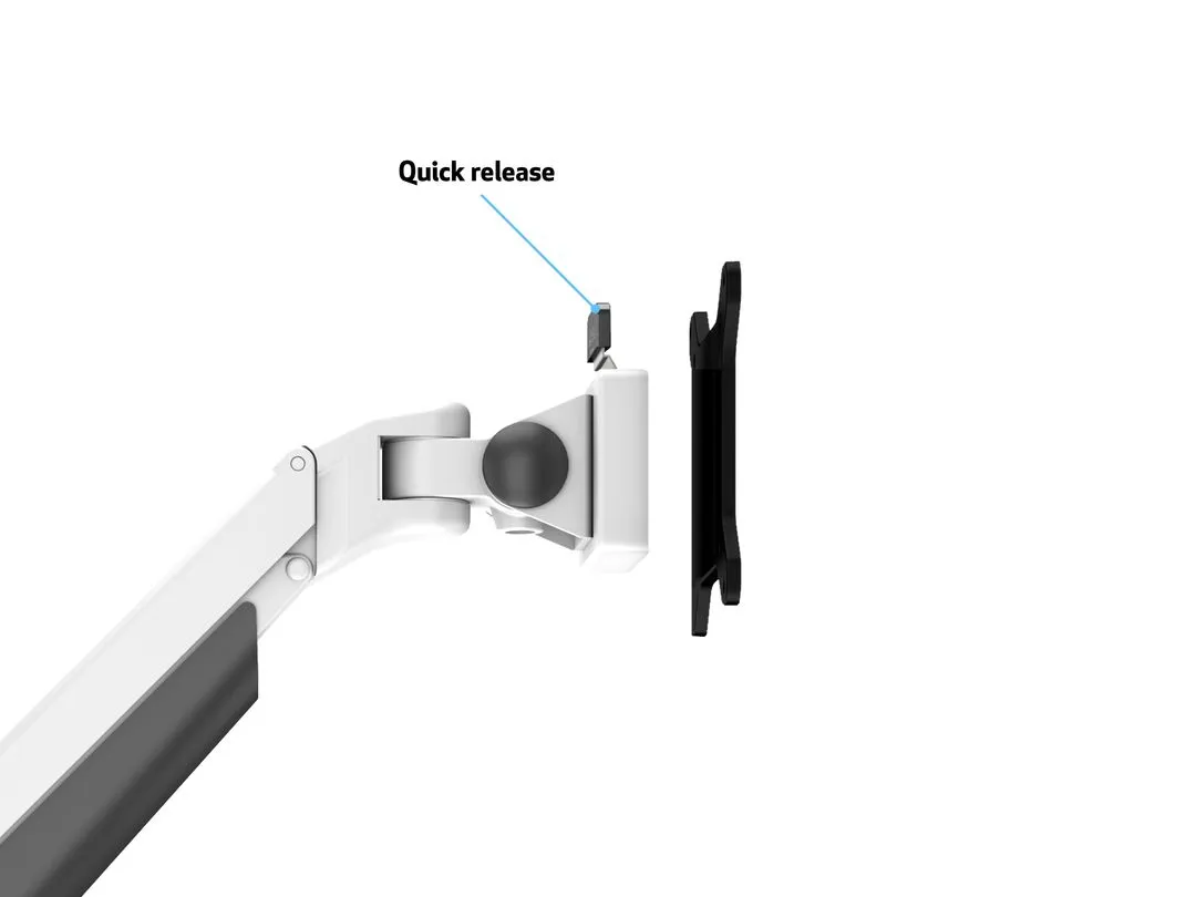 Multibrackets M VESA Gas Lift Arm Single HD, -monitor arm, white, 15&quot;-32&quot;, 21kg