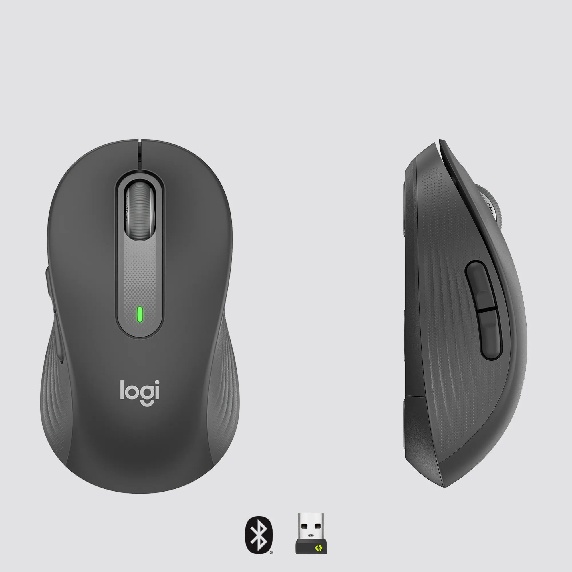 Logitech Signature M650 L Wireless Mouse - mouse, Graphite