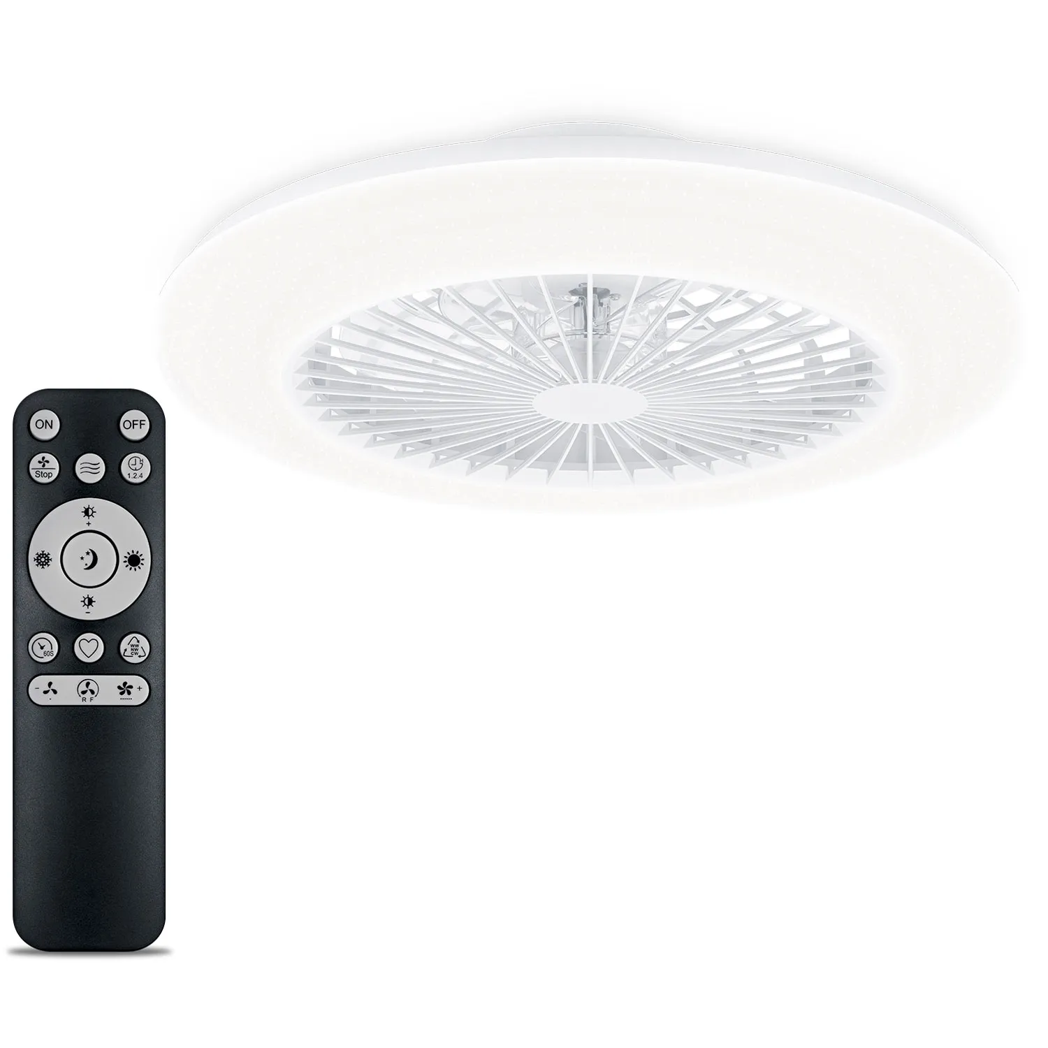 Philips Amigo - takfläkt med LED-belysning Varm-/kallvitt 6000 lm