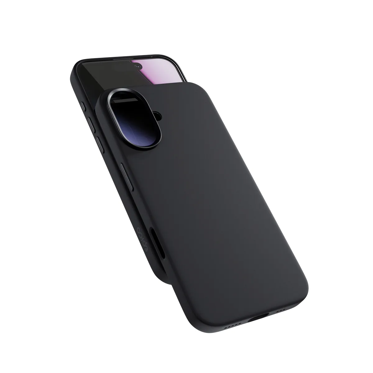 Epico Silicone Pro Mag+ Case iPhone 17 Qi2  &amp;  MagSafe kompatibel, svart