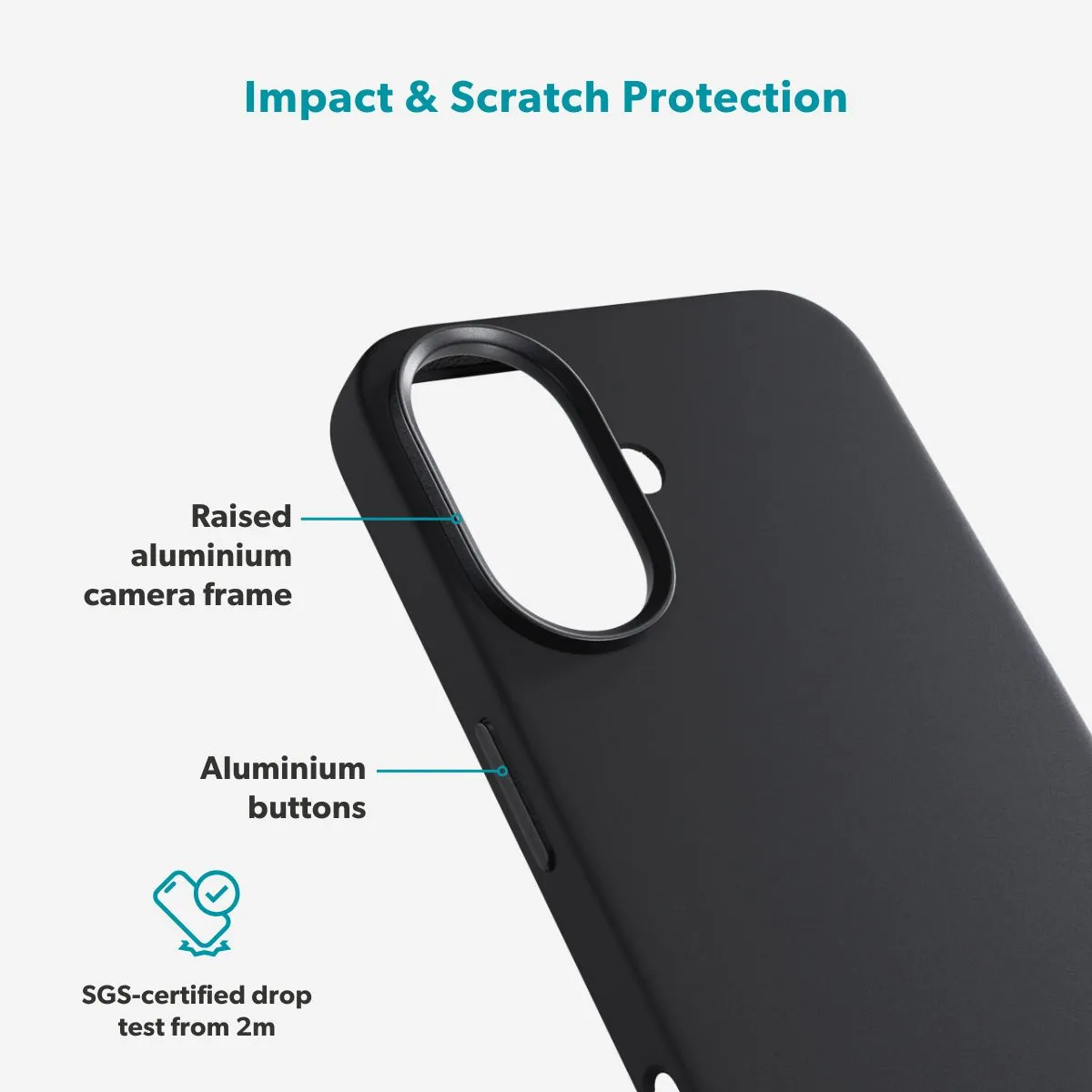 Epico Silicone Pro Mag+ Case iPhone 17 Qi2  &amp;  MagSafe kompatibel, svart