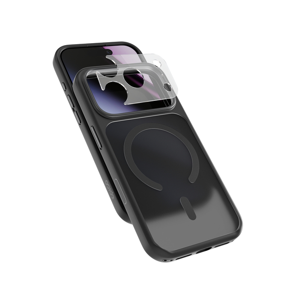 Epico HeroMatte Pro Mag+ Case | iPhone 17 Pro/18 Pro | Black | Qi2  &  MagSafe Compatible | Crossbody Ready  &  Camera Island Protector