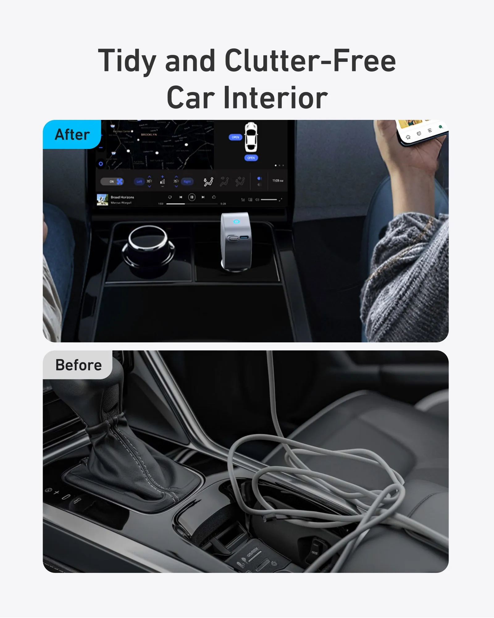 Anker Nano Car Charger Gray