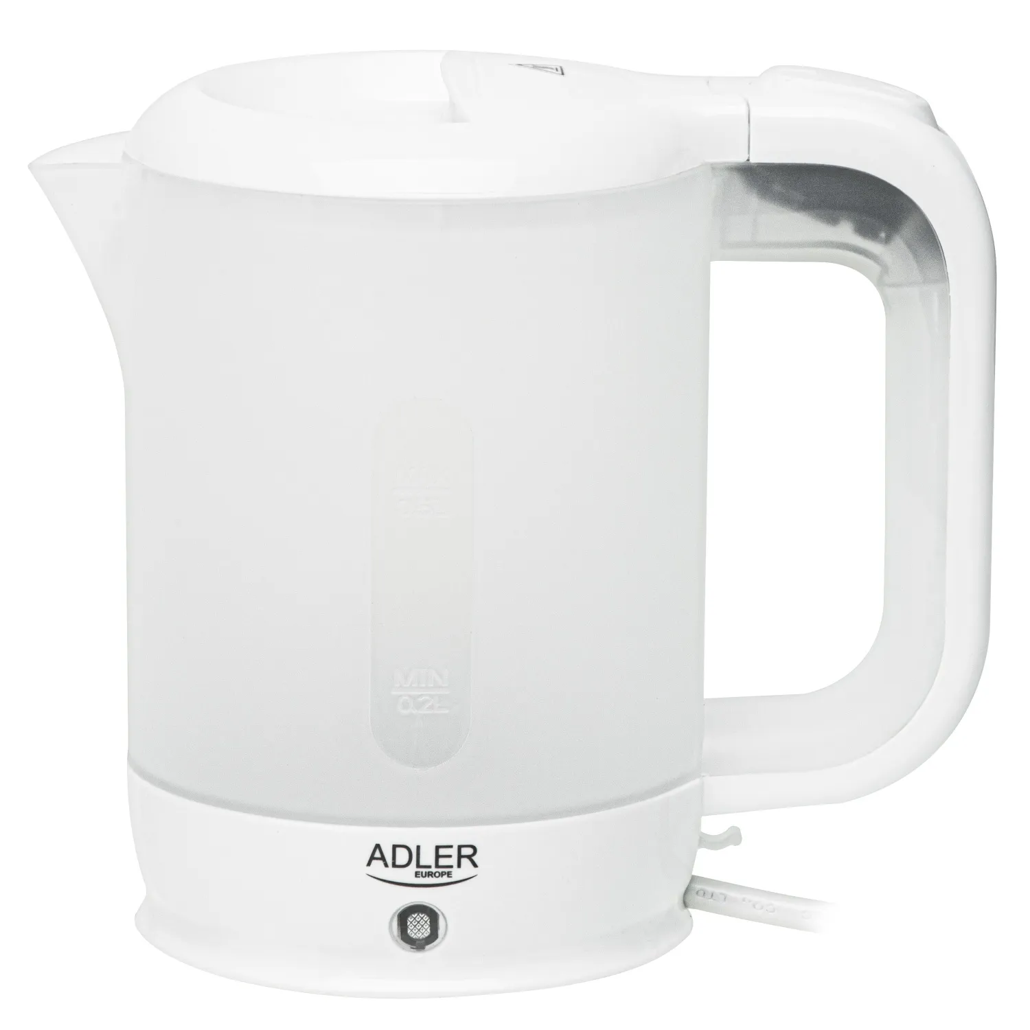 Adler AD 1381 kettle, 0.5L, 900W, White