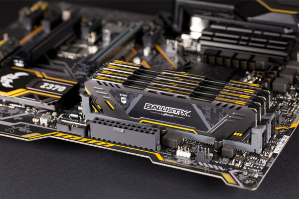 Crucial 64GB (4x16GB) Ballistix Sport AT, DDR4 2666 MHz - Black
