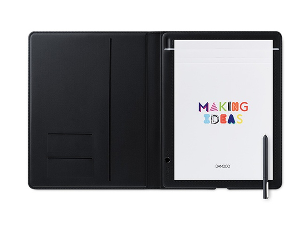 Wacom Bamboo Folio - Digitoija - s&auml;hk&ouml;magneettinen - langaton - Bluetooth, micro USB - tummanharmaa