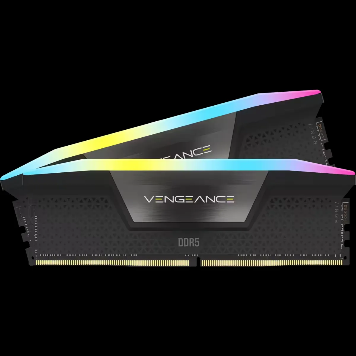 CORSAIR VENGEANCE RGB 32GB 2x16GB DDR5 6400MT/s DIMM Unbuffered 36-48-48-104 Std PMIC XMP 3.0 Black Heatspreader Black PCB 1.4V