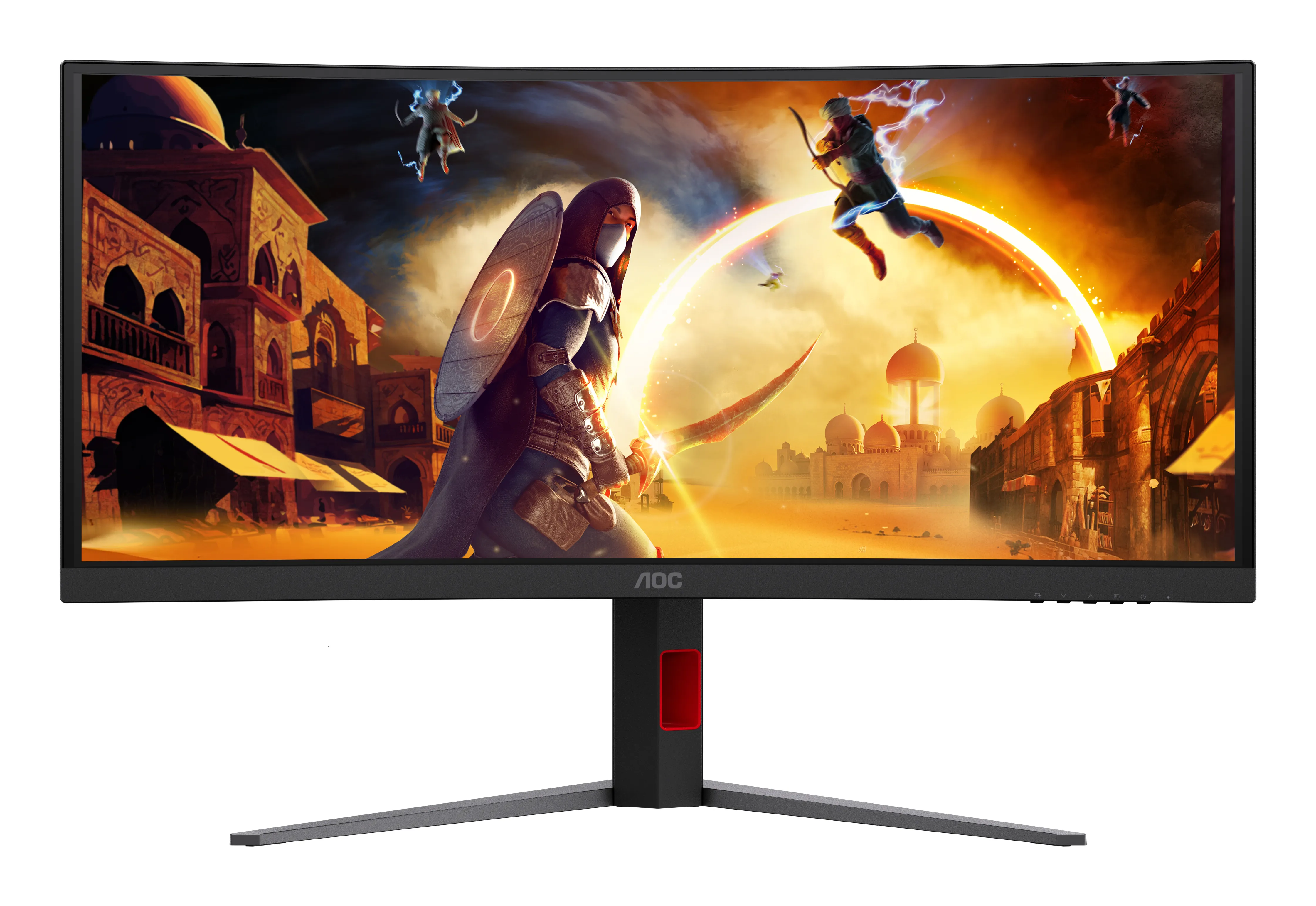 AOC CU34G4ZCA 34" WQHD, Fast VA -kaareva pelin&auml;ytt&ouml;