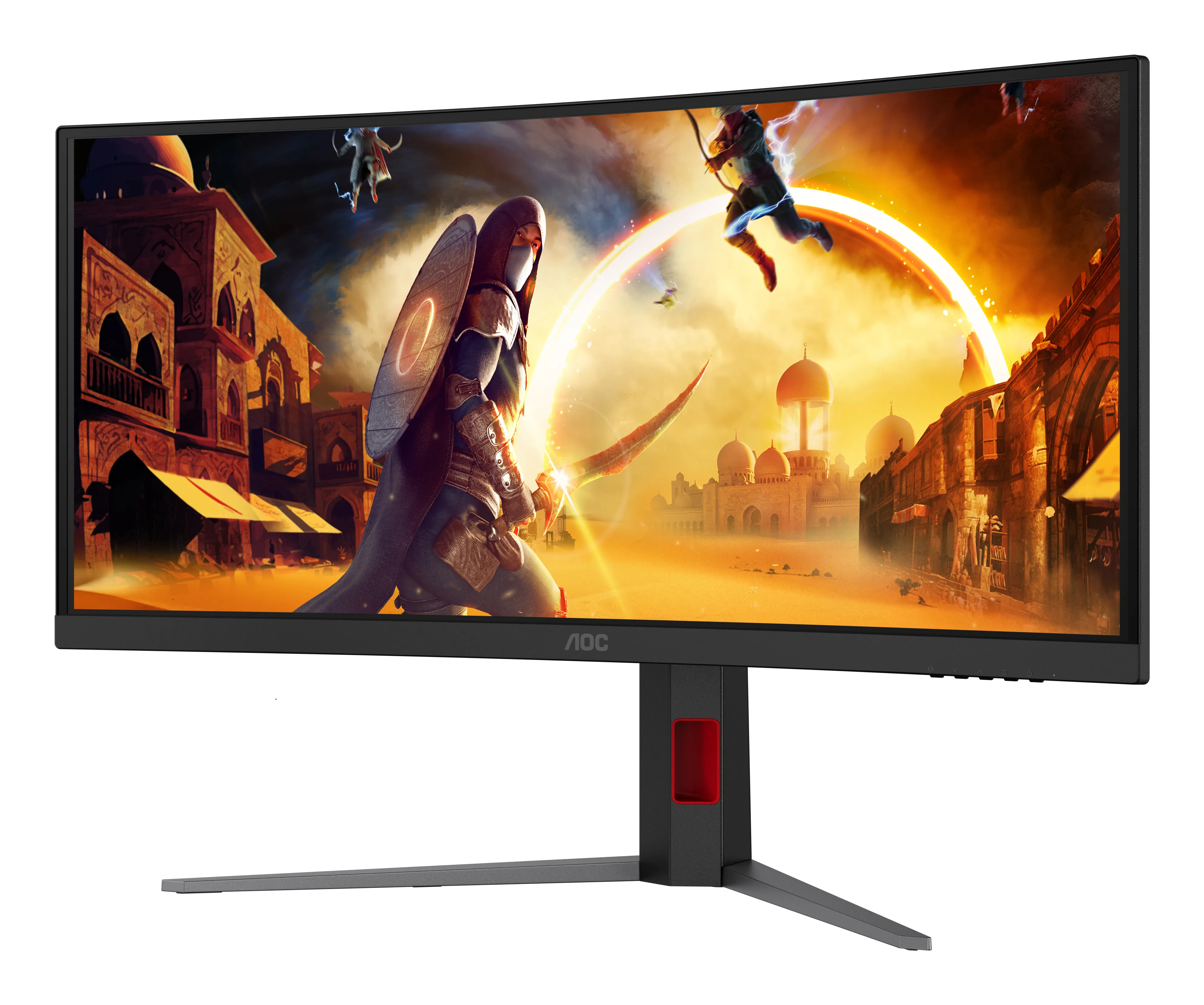 AOC CU34G4ZCA 34" WQHD, Fast VA -kaareva pelin&auml;ytt&ouml;