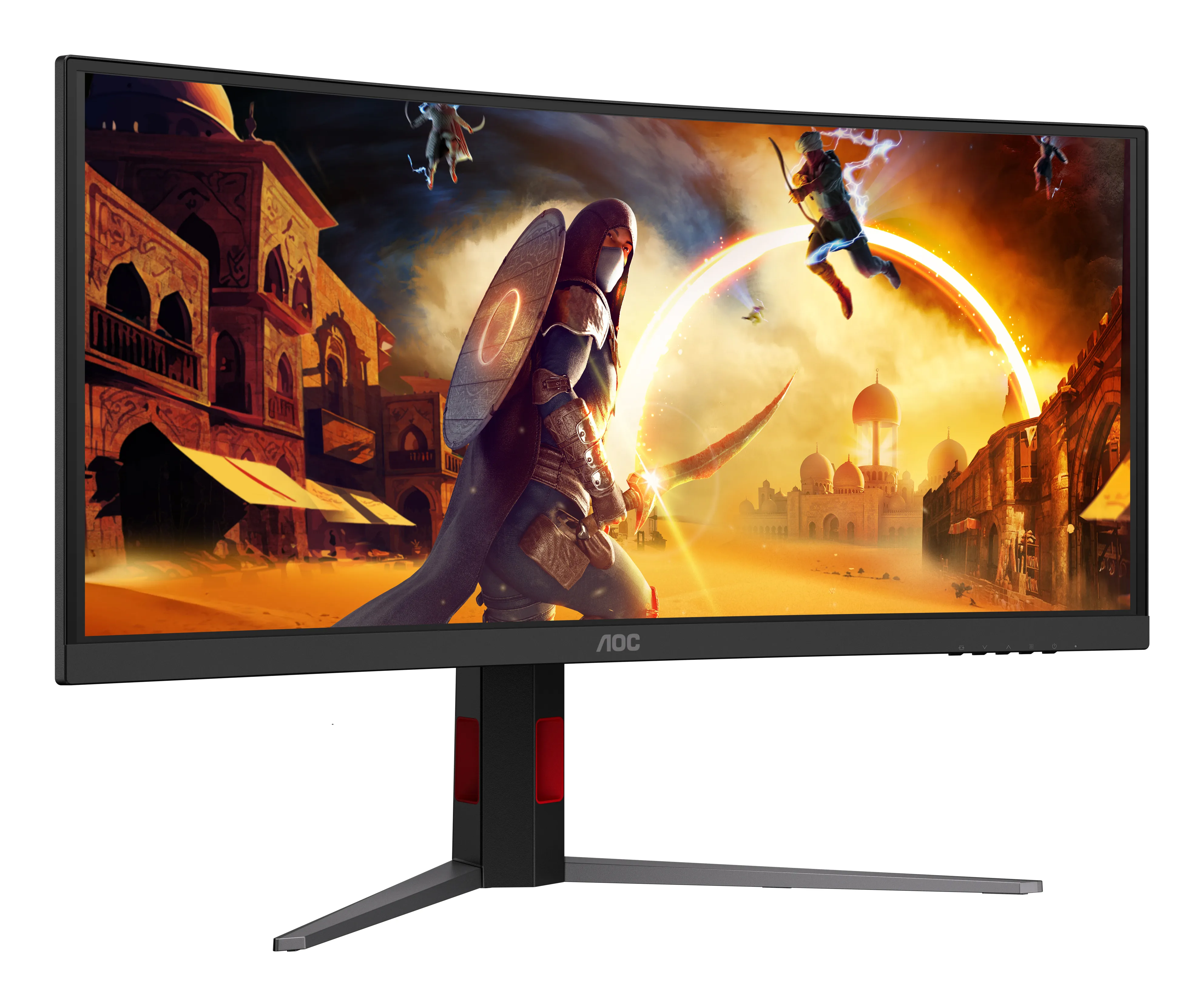 AOC CU34G4ZCA 34" WQHD, Fast VA -kaareva pelin&auml;ytt&ouml;