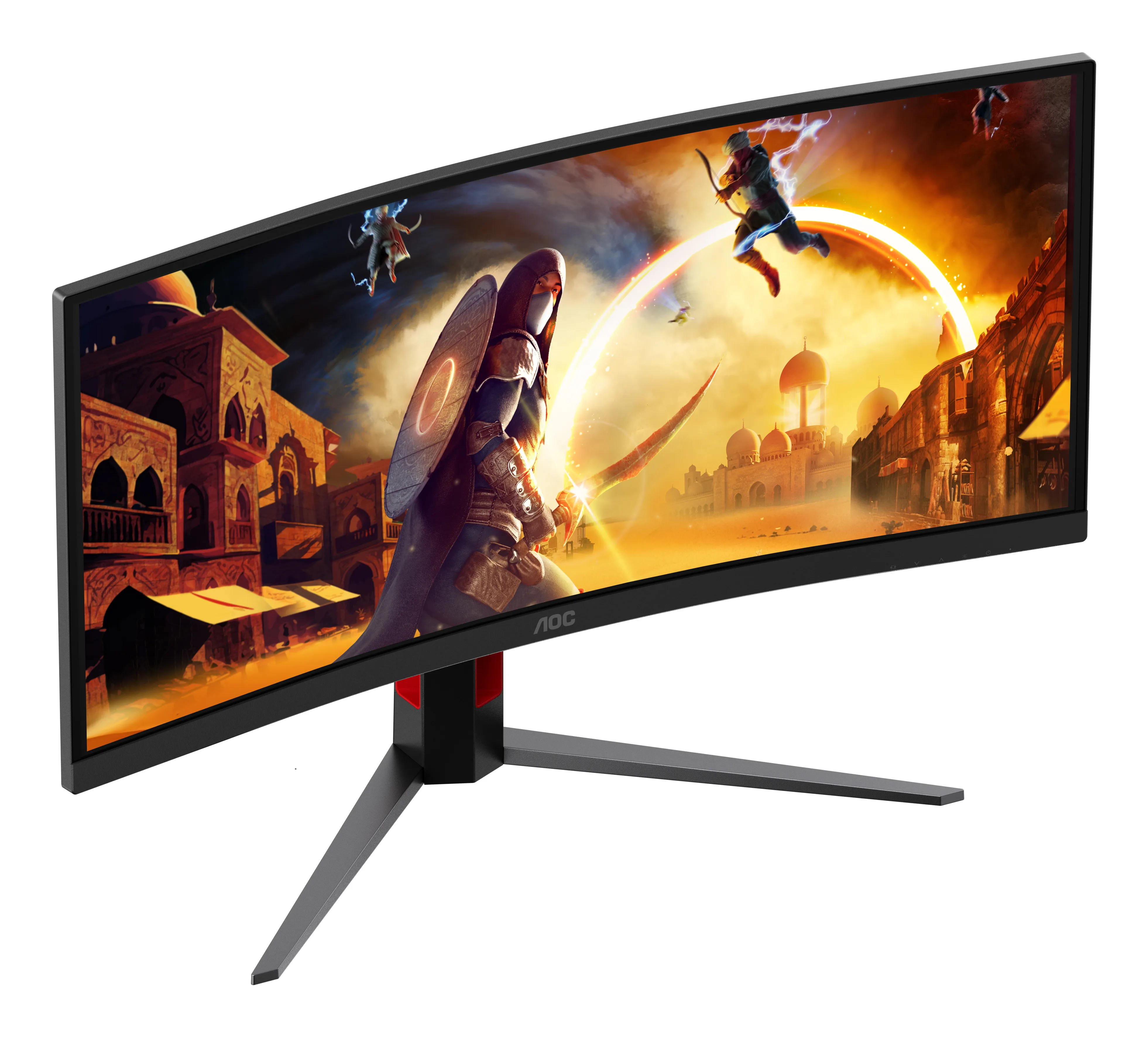 AOC CU34G4ZCA 34" WQHD, Fast VA -kaareva pelin&auml;ytt&ouml;